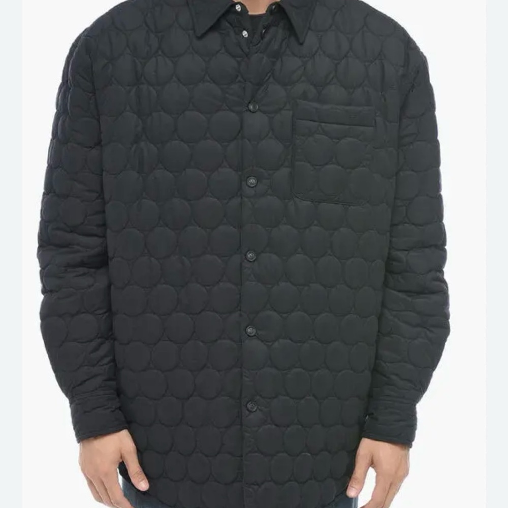 Off-White Quilted Overshirt With Arrow
Patch